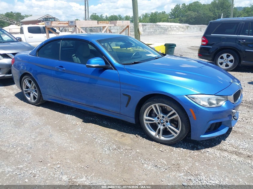 2015 BMW 4er VIN WBA3T7C58F5A36857 IAAI salvage auction — RIGHT REAR, Salvage (North Carolina), sold $4,950 on 2026-08-21 (photo 1)
