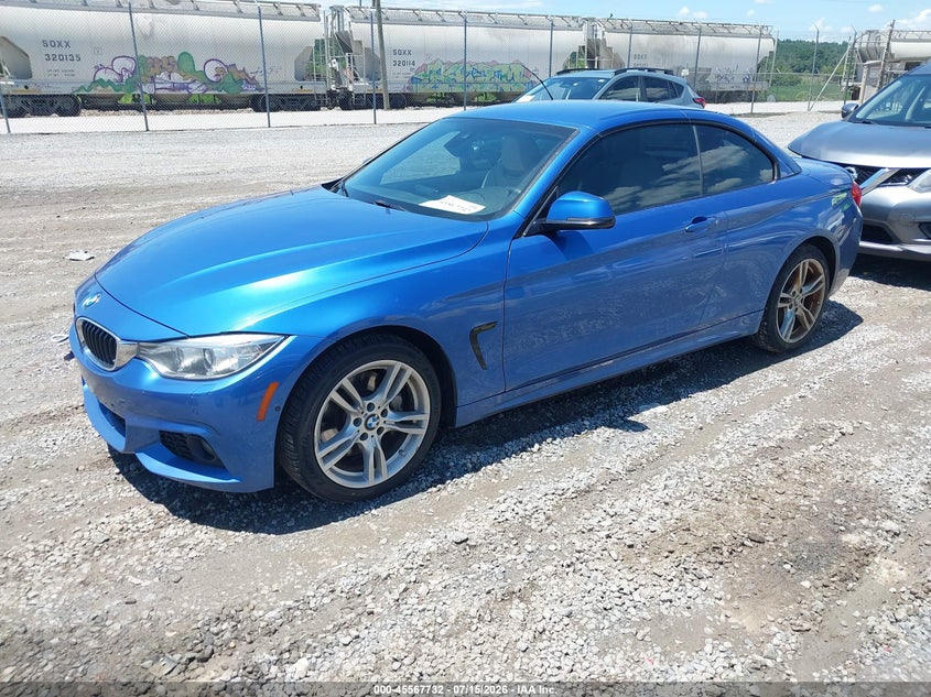 2015 BMW 4er VIN WBA3T7C58F5A36857 IAAI salvage auction — RIGHT REAR, Salvage (North Carolina), sold $4,950 on 2026-08-21 (photo 2)