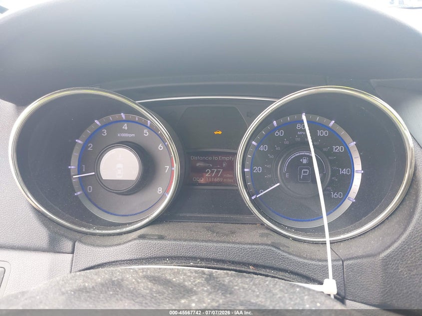 2013 Hyundai Sonata VIN 5NPEC4AC2DH524336 IAAI salvage auction — FRONT END, Salvage Title, sold $575 on 2026-07-29 (photo 7)