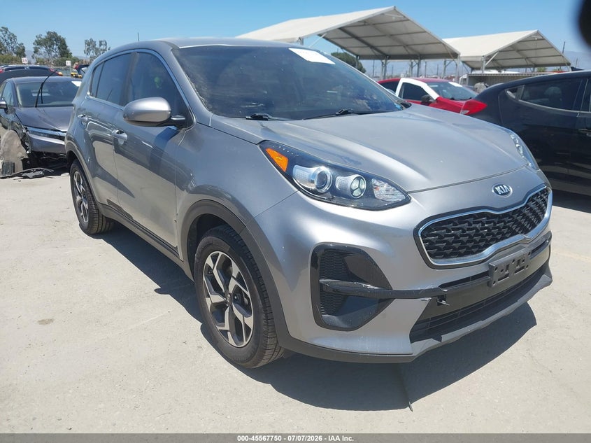 2021 Kia Sportage VIN KNDPM3AC4M7869548 IAAI salvage auction — REAR END, Wait Title, sold $3,450 on 2026-08-02 (photo 1)