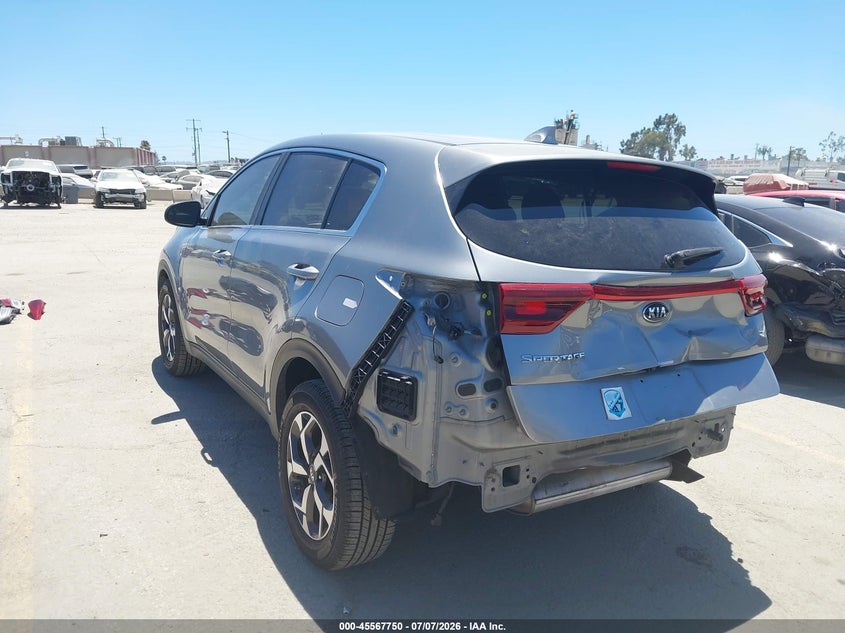 2021 Kia Sportage VIN KNDPM3AC4M7869548 IAAI salvage auction — REAR END, Wait Title, sold $3,450 on 2026-08-02 (photo 3)