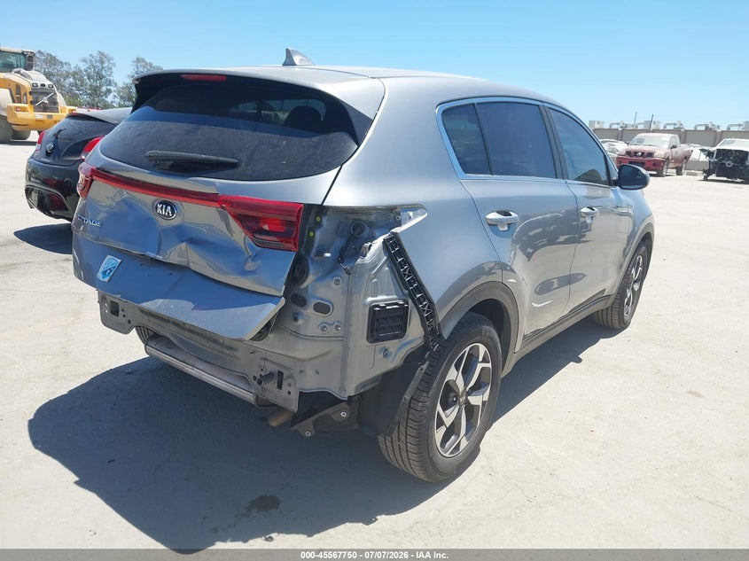 2021 Kia Sportage VIN KNDPM3AC4M7869548 IAAI salvage auction — REAR END, Wait Title, sold $3,450 on 2026-08-02 (photo 4)