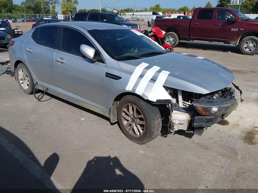 2011 Kia Optima VIN KNAGM4A73B5137524 IAAI salvage auction — FRONT END, Salvage (Tennessee), sold $25 on 2026-07-28 (photo 1)