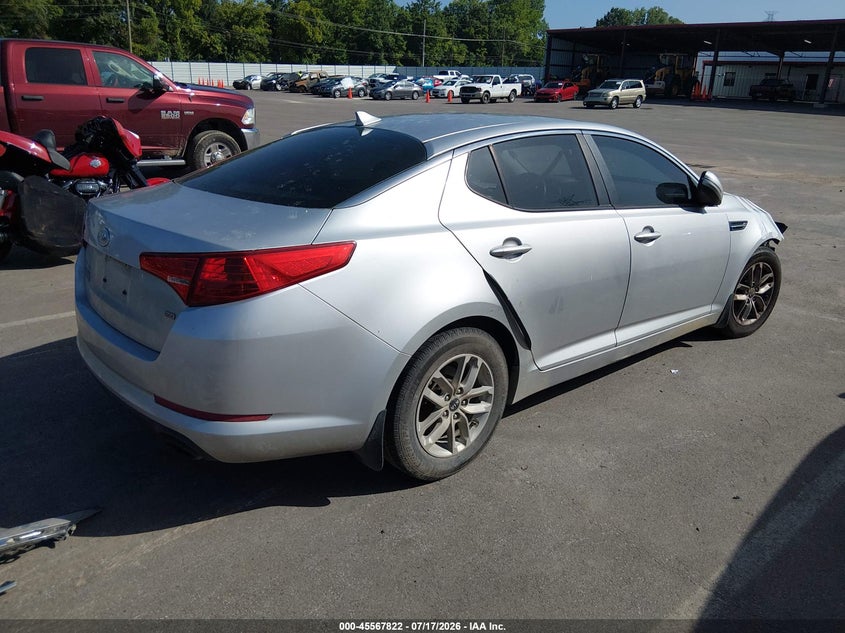2011 Kia Optima VIN KNAGM4A73B5137524 IAAI salvage auction — FRONT END, Salvage (Tennessee), sold $25 on 2026-07-28 (photo 4)