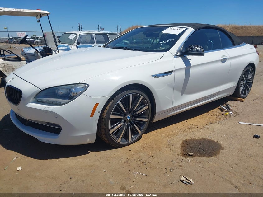 2012 BMW 6er VIN WBALZ3C57CC397797 IAAI salvage auction — NORMAL WEAR, Salvage Title, sold $2,000 on 2026-07-15 (photo 2)