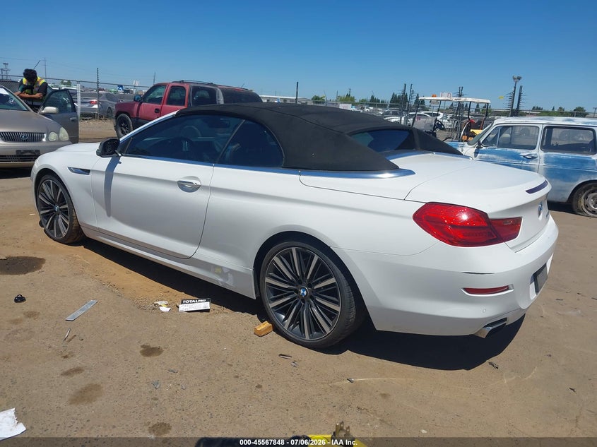 2012 BMW 6er VIN WBALZ3C57CC397797 IAAI salvage auction — NORMAL WEAR, Salvage Title, sold $2,000 on 2026-07-15 (photo 3)
