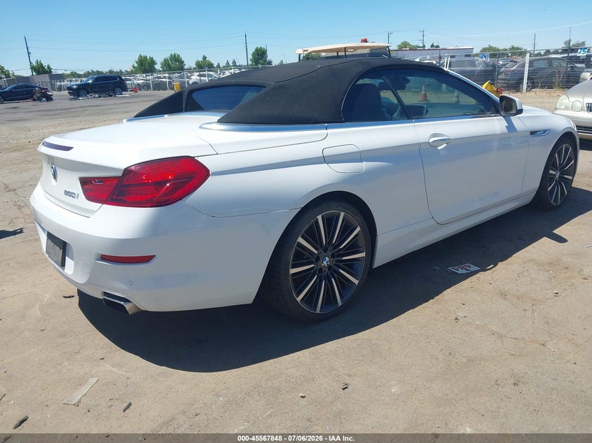 2012 BMW 6er VIN WBALZ3C57CC397797 IAAI salvage auction — NORMAL WEAR, Salvage Title, sold $2,000 on 2026-07-15 (photo 4)