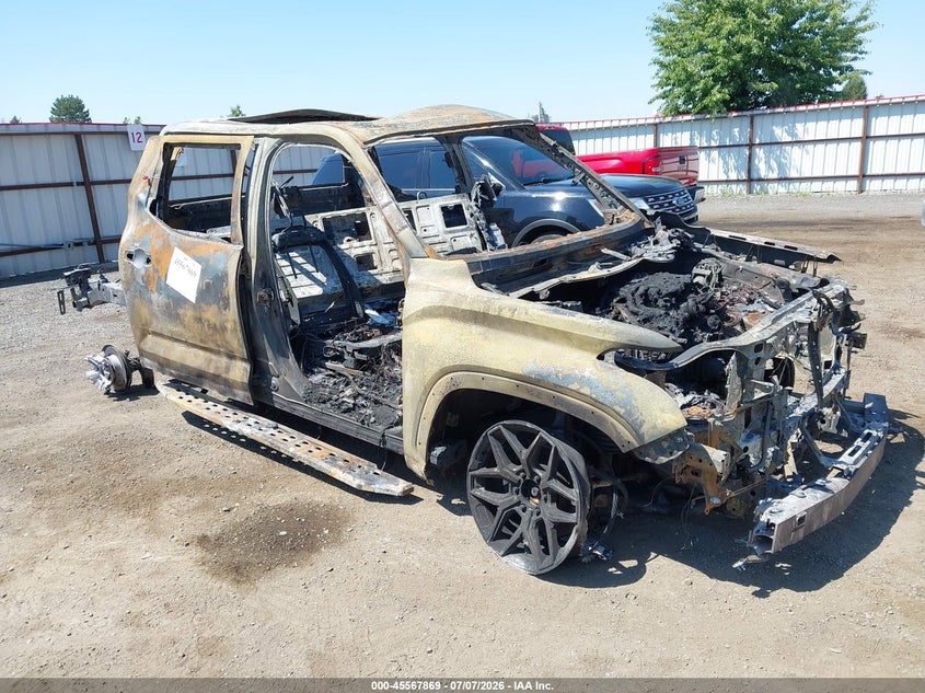 2023 Toyota Tundra VIN 5TFNC5DB1PX035346 IAAI salvage auction — TOTAL BURN, Bill Of Sale (Washington), sold $25 on 2026-07-28 (photo 1)