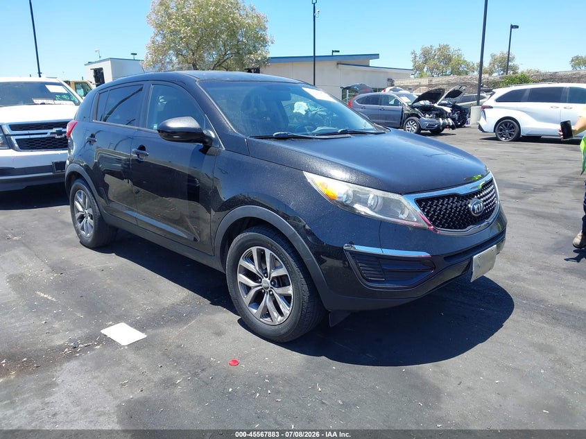 2015 Kia Sportage VIN KNDPB3AC3F7759681 IAAI salvage auction — LEFT REAR, Salvage Title, sold $1,600 on 2026-07-17 (photo 1)