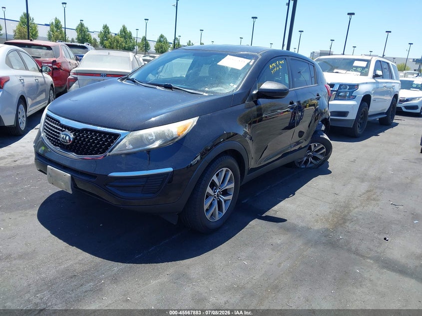 2015 Kia Sportage VIN KNDPB3AC3F7759681 IAAI salvage auction — LEFT REAR, Salvage Title, sold $1,600 on 2026-07-17 (photo 2)