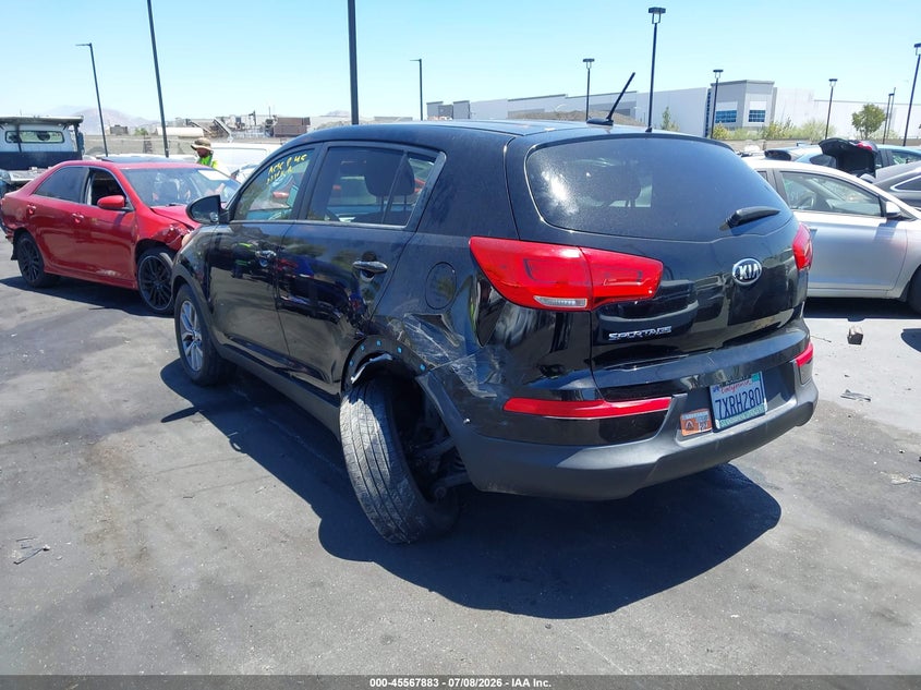 2015 Kia Sportage VIN KNDPB3AC3F7759681 IAAI salvage auction — LEFT REAR, Salvage Title, sold $1,600 on 2026-07-17 (photo 3)