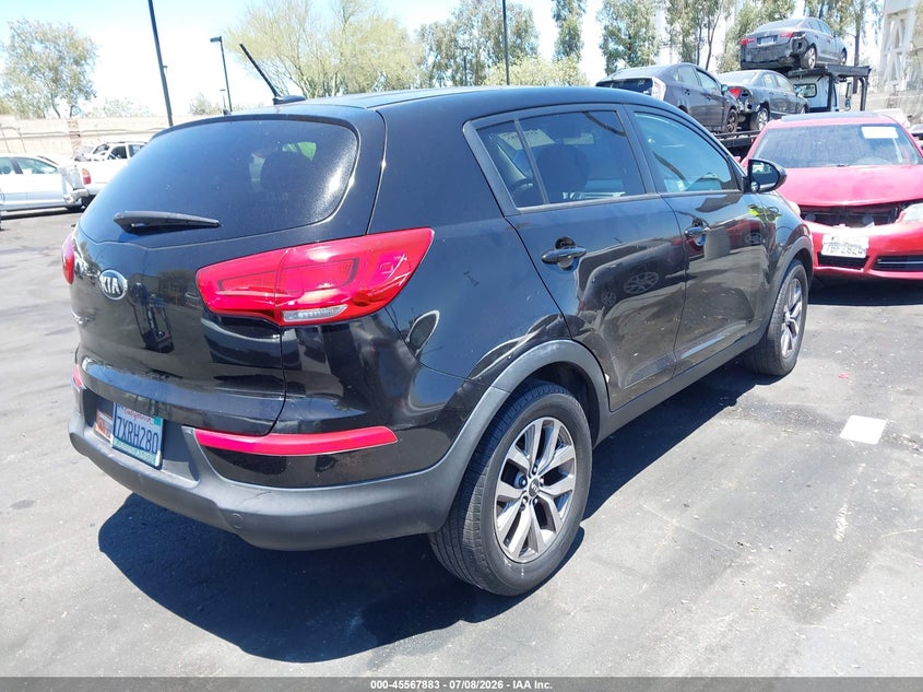 2015 Kia Sportage VIN KNDPB3AC3F7759681 IAAI salvage auction — LEFT REAR, Salvage Title, sold $1,600 on 2026-07-17 (photo 4)