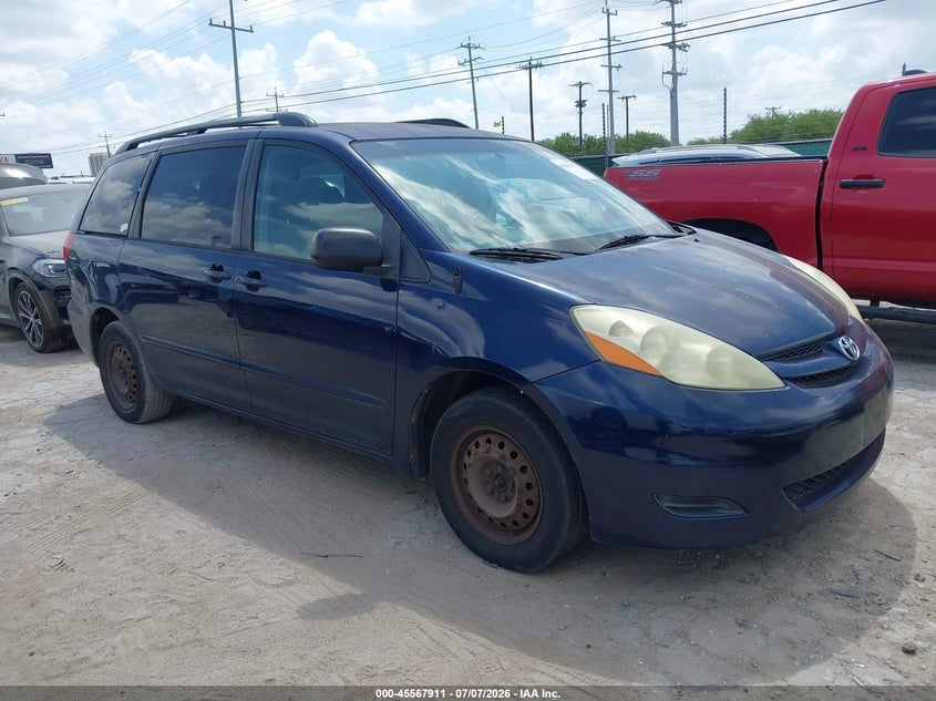 2006 Toyota Sienna VIN 5TDZA23C26S396802 IAAI salvage auction — NORMAL WEAR, Original (Texas), sold $725 on 2026-07-29 (photo 1)