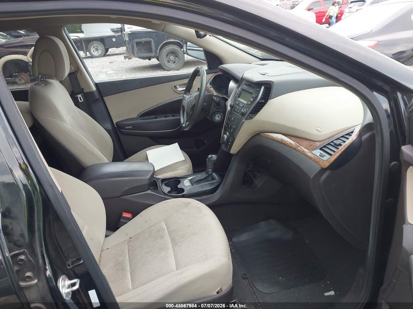 2013 Hyundai Santa fe VIN 5XYZT3LB5DG073734 IAAI salvage auction — RIGHT FRONT, Clear (Tennessee), sold $1,350 on 2026-07-16 (photo 5)