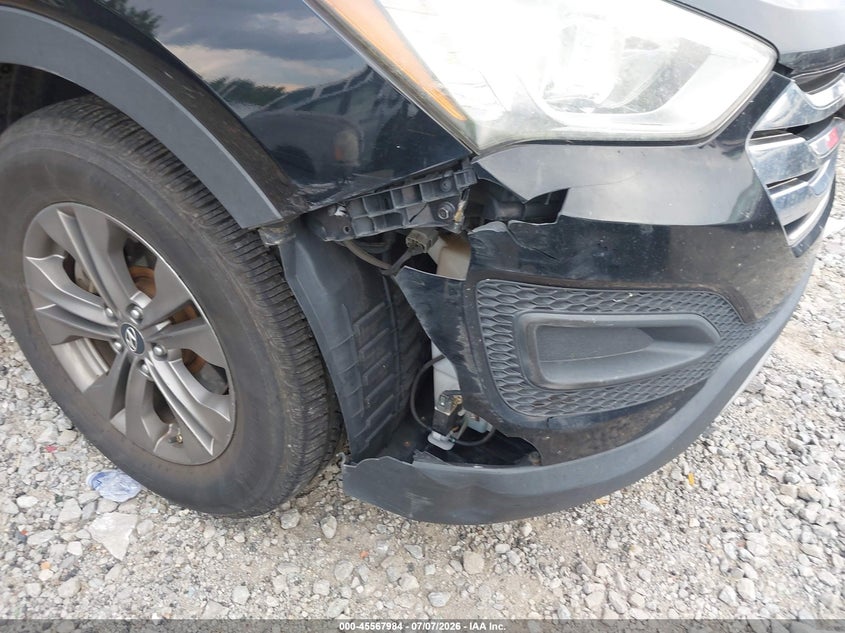 2013 Hyundai Santa fe VIN 5XYZT3LB5DG073734 IAAI salvage auction — RIGHT FRONT, Clear (Tennessee), sold $1,350 on 2026-07-16 (photo 6)