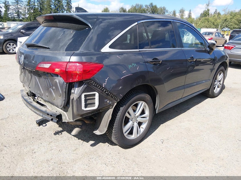 2015 Acura Rdx VIN 5J8TB4H54FL013972 IAAI salvage auction — REAR END, Salvage Title, sold $2,350 on 2026-07-29 (photo 4)