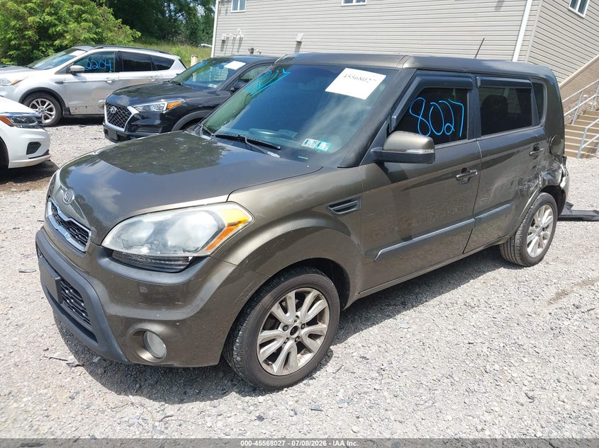 2012 Kia Soul VIN KNDJT2A64C7412587 IAAI salvage auction — LEFT SIDE, Salvage Title, sold $175 on 2026-07-28 (photo 2)