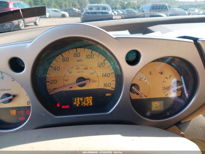 2005 Nissan Murano VIN JN8AZ08W35W440905 IAAI salvage auction — FRONT END, Salvage (Pennsylvania), sold $400 on 2026-07-24 (photo 7)