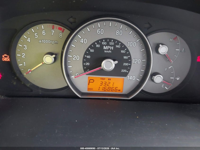 2007 Kia Rondo VIN KNAFG526577118662 IAAI salvage auction — NORMAL WEAR, Repossession Paperwork (South Carolina), sold $25 on 2026-07-28 (photo 7)
