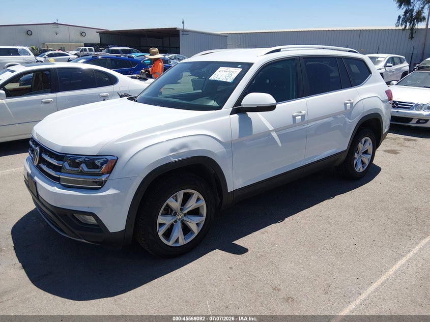 2018 Volkswagen Atlas VIN 1V2DR2CA5JC587544 IAAI salvage auction — FRONT END, Wait Title, sold $7,200 on 2026-08-27 (photo 2)