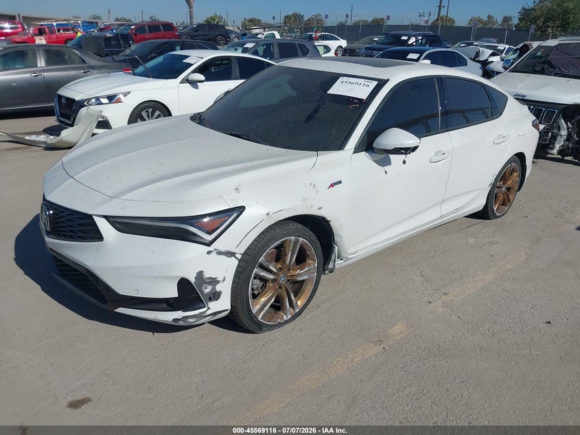2024 Acura Integra VIN 19UDE4G70RA001378 IAAI salvage auction — LEFT FRONT, Salvage Title, sold $8,000 on 2026-07-31 (photo 2)