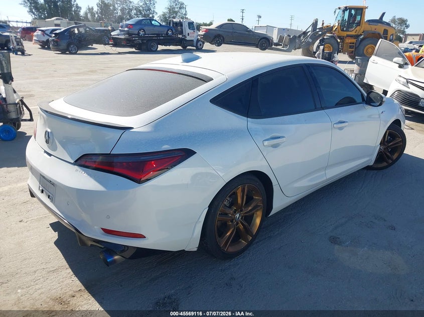 2024 Acura Integra VIN 19UDE4G70RA001378 IAAI salvage auction — LEFT FRONT, Salvage Title, sold $8,000 on 2026-07-31 (photo 4)