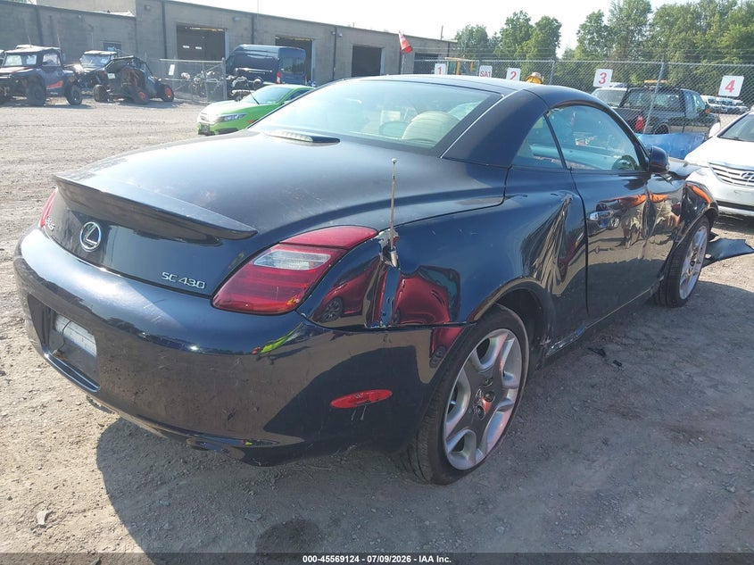 2008 Lexus Sc 430 VIN JTHFN45Y189019986 IAAI salvage auction — FRONT & REAR, Mv-907A (New York), sold $375 on 2026-07-30 (photo 4)
