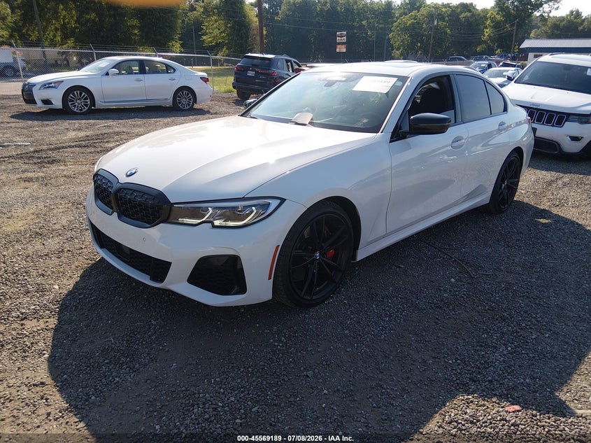 2021 BMW M340i VIN 3MW5U9J0XM8B60666 IAAI salvage auction — Side, Clear (South Carolina), sold $22,900 on 2026-08-08 (photo 2)