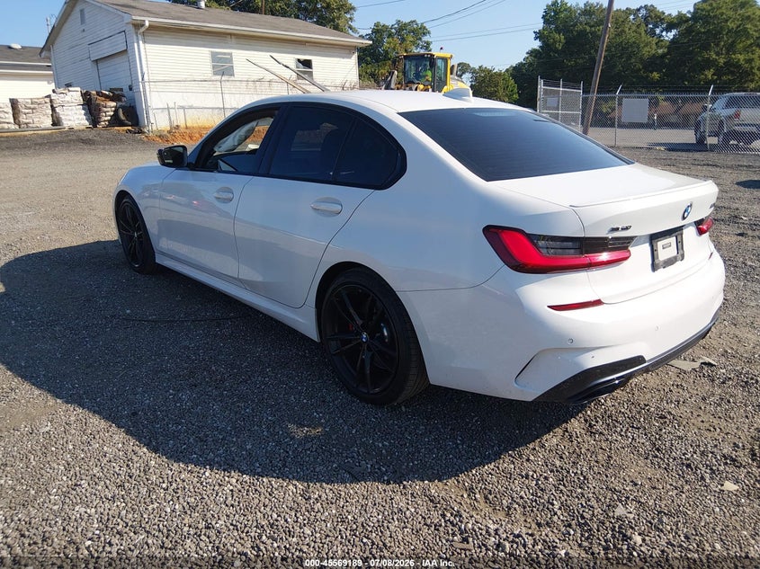 2021 BMW M340i VIN 3MW5U9J0XM8B60666 IAAI salvage auction — Side, Clear (South Carolina), sold $22,900 on 2026-08-08 (photo 3)