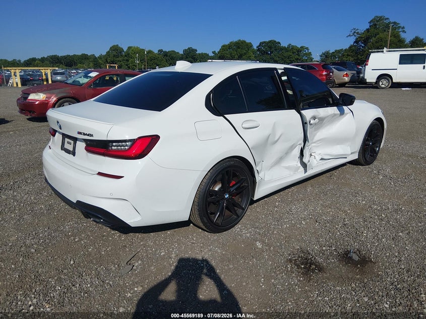 2021 BMW M340i VIN 3MW5U9J0XM8B60666 IAAI salvage auction — Side, Clear (South Carolina), sold $22,900 on 2026-08-08 (photo 4)
