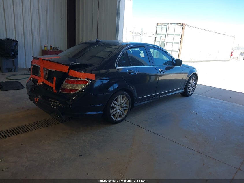 2008 Mercedes-benz C class VIN WDDGF54X58F077043 IAAI salvage auction — NORMAL WEAR, Clear (Utah), sold $225 on 2026-07-13 (photo 4)