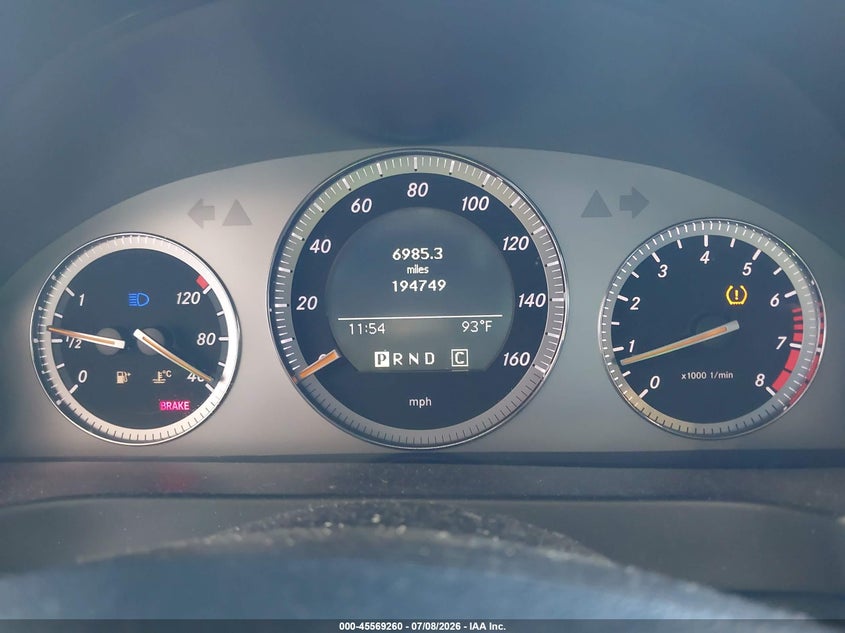 2008 Mercedes-benz C class VIN WDDGF54X58F077043 IAAI salvage auction — NORMAL WEAR, Clear (Utah), sold $225 on 2026-07-13 (photo 7)