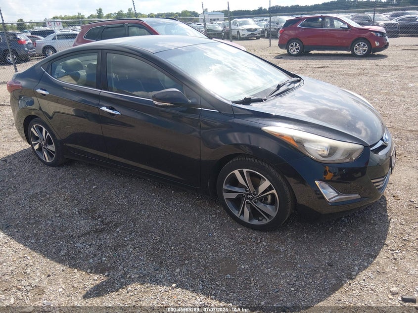 2014 Hyundai Elantra VIN KMHDH4AE5EU046138 IAAI salvage auction — NORMAL WEAR, Salvage Title, sold $750 on 2026-07-22 (photo 1)