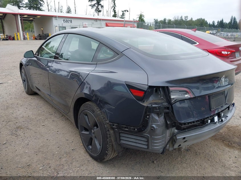 2023 Tesla Model 3 VIN 5YJ3E1EA5PF409743 IAAI salvage auction — REAR END, Bill Of Sale (Washington), sold $11,100 on 2026-07-17 (photo 3)