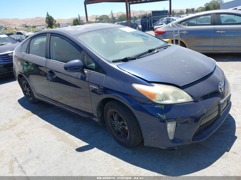 2013 Toyota Prius VIN JTDKN3DU0D1734758 IAAI salvage auction — NORMAL WEAR, Clear - Dealer Only (California), sold $3,000 on 2026-07-16 (photo 1)