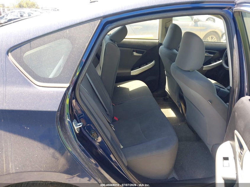 2013 Toyota Prius VIN JTDKN3DU0D1734758 IAAI salvage auction — NORMAL WEAR, Clear - Dealer Only (California), sold $3,000 on 2026-07-16 (photo 8)