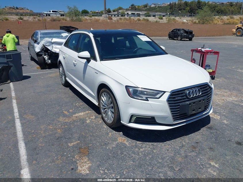 2018 Audi A3 VIN WAUUPBFF4JA057296 IAAI salvage auction — LEFT SIDE, Salvage Title, sold $4,025 on 2026-07-22 (photo 1)