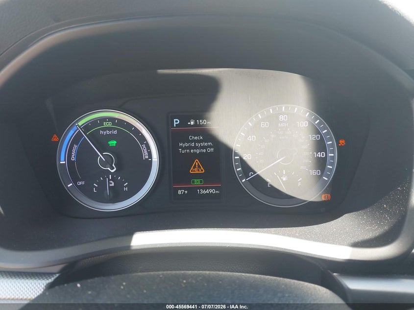 2018 Hyundai Sonata VIN KMHE24L3XJA085837 IAAI salvage auction — NORMAL WEAR, Salvage Title, sold $1,900 on 2026-07-22 (photo 7)
