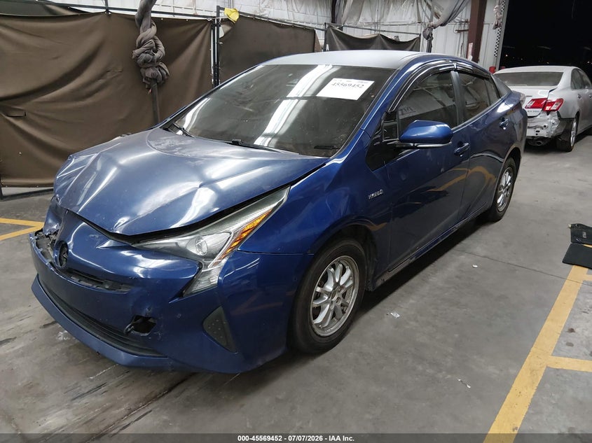 2018 Toyota Prius VIN JTDKARFU7J3549179 IAAI salvage auction — FRONT END, Salvage Title, sold $25 on 2026-07-28 (photo 2)