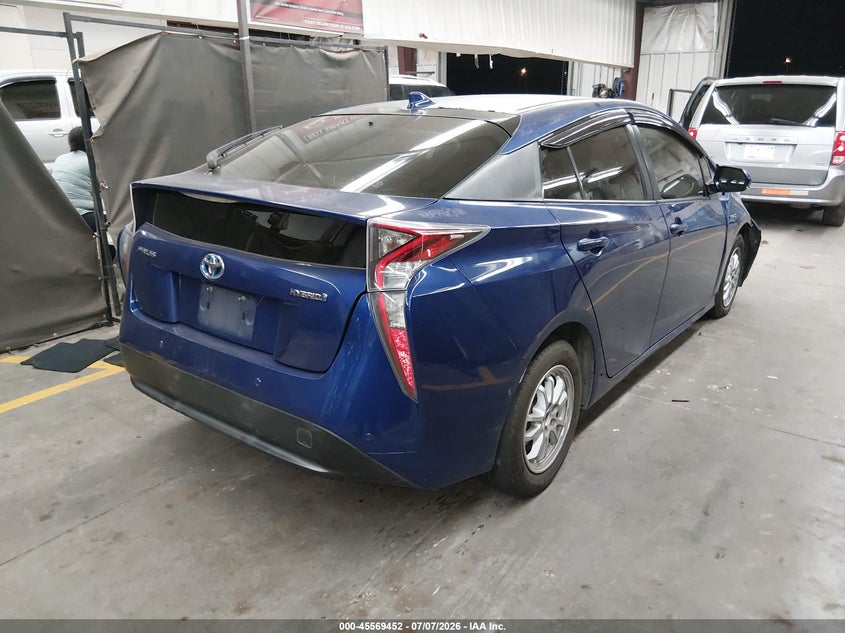 2018 Toyota Prius VIN JTDKARFU7J3549179 IAAI salvage auction — FRONT END, Salvage Title, sold $25 on 2026-07-28 (photo 4)