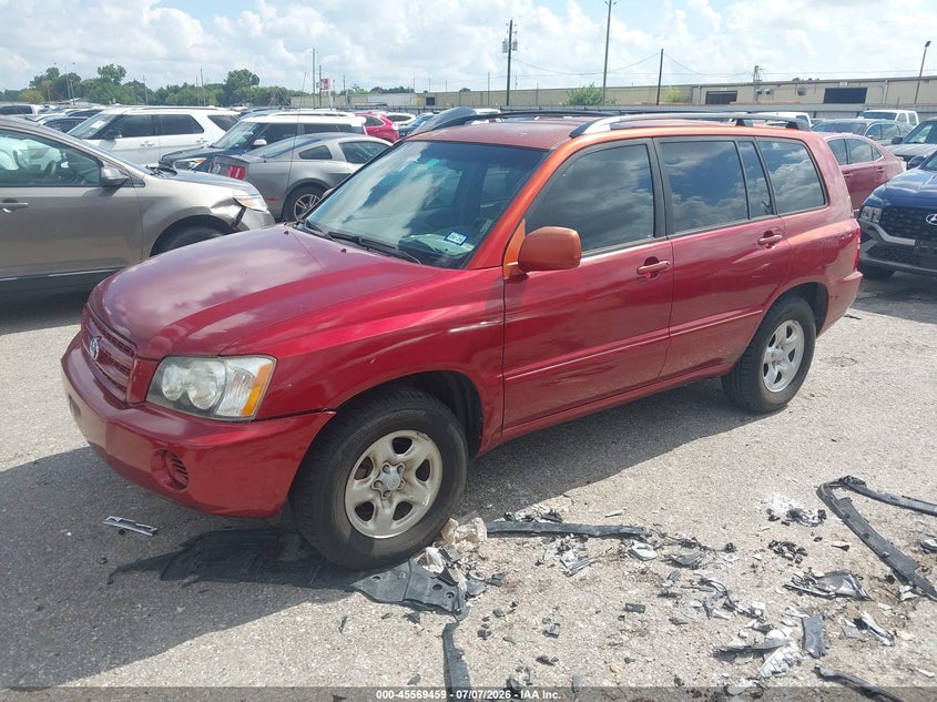 2003 Toyota Highlander VIN JTEGD21A530053542 IAAI salvage auction — NORMAL WEAR, Original (Texas), sold $475 on 2026-07-29 (photo 2)