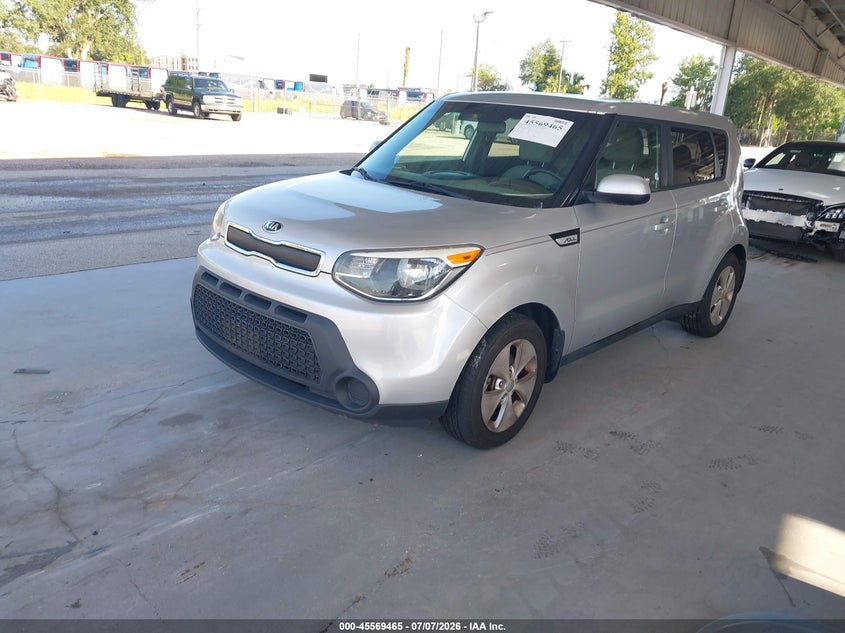 2016 Kia Soul VIN KNDJN2A29G7875032 IAAI salvage auction — NORMAL WEAR, Clear (Florida), sold $675 on 2026-07-15 (photo 2)
