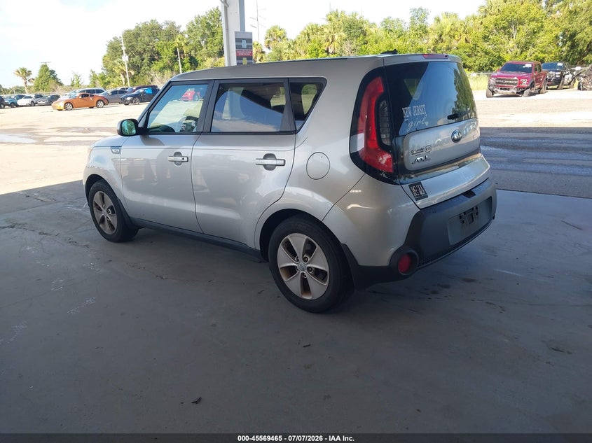 2016 Kia Soul VIN KNDJN2A29G7875032 IAAI salvage auction — NORMAL WEAR, Clear (Florida), sold $675 on 2026-07-15 (photo 3)