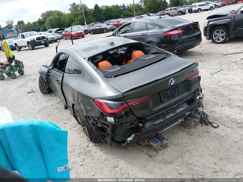 2024 BMW M4 VIN WBS43AZ08RCS01859 IAAI salvage auction — ALL OVER, Salvage (Illinois), sold $21,050 on 2026-08-31 (photo 3)