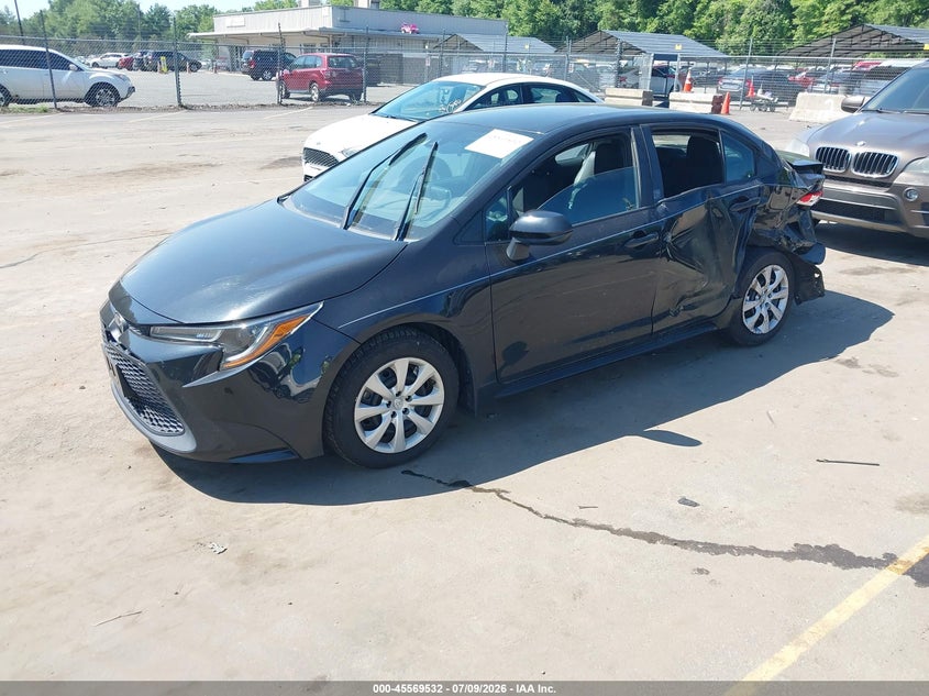 2021 Toyota Corolla VIN 5YFEPMAE5MP218689 IAAI salvage auction — FRONT & REAR, Salvage (Connecticut), sold $2,975 on 2026-07-30 (photo 2)