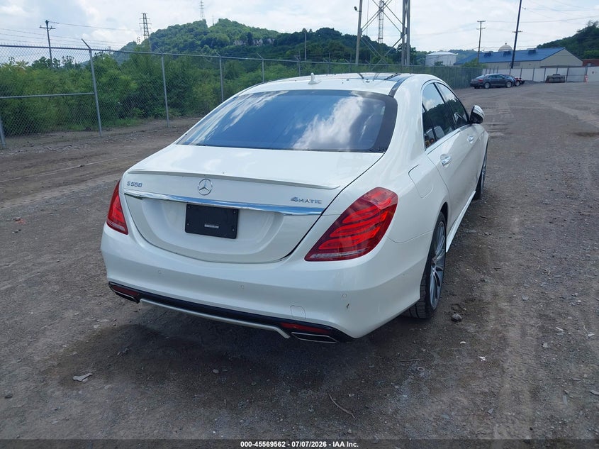 2015 Mercedes-benz S-klasse VIN WDDUG8FB8FA170328 IAAI salvage auction — ROOF, Salvage (Pennsylvania), sold $8,400 on 2026-07-28 (photo 4)