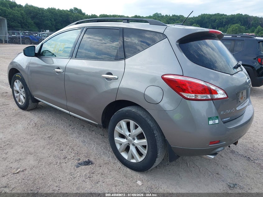 2012 Nissan Murano VIN JN8AZ1MW4CW203493 IAAI salvage auction — NORMAL WEAR, Clear-Endorsement (Wisconsin), sold $250 on 2026-07-18 (photo 3)