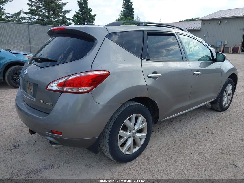 2012 Nissan Murano VIN JN8AZ1MW4CW203493 IAAI salvage auction — NORMAL WEAR, Clear-Endorsement (Wisconsin), sold $250 on 2026-07-18 (photo 4)