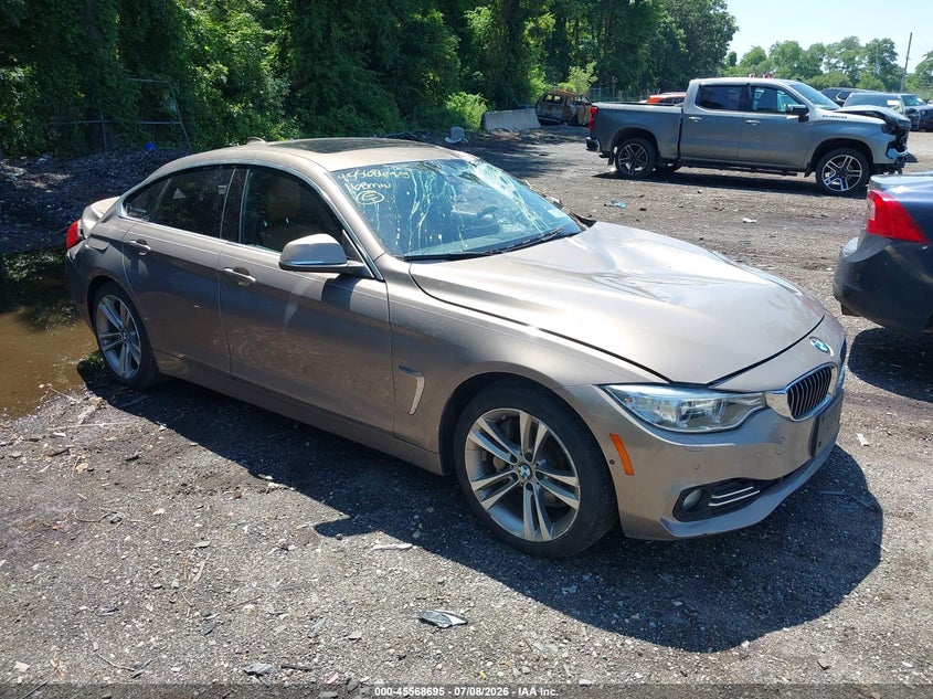 2016 BMW 4er VIN WBA4B3C57GG344377 IAAI salvage auction — FRONT & REAR, Mv-907A (New York), sold $875 on 2026-07-28 (photo 1)