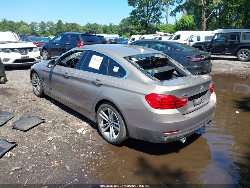 2016 BMW 4er VIN WBA4B3C57GG344377 IAAI salvage auction — FRONT & REAR, Mv-907A (New York), sold $875 on 2026-07-28 (photo 3)
